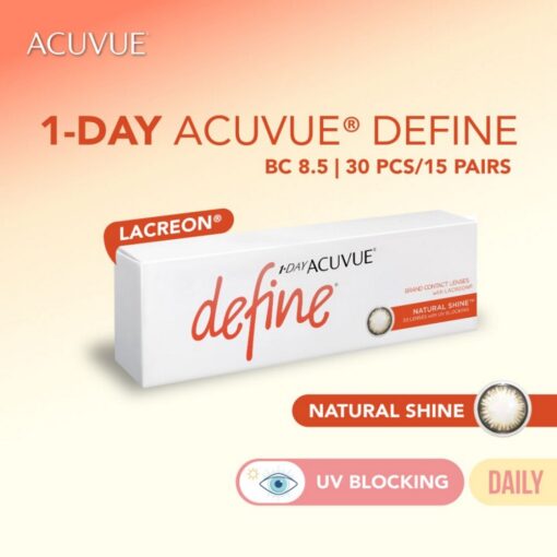 1day acuvue define Natural Shine contact lenses