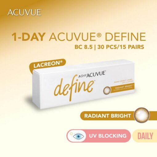 1day acuvue define Radiant Bright contact lenses