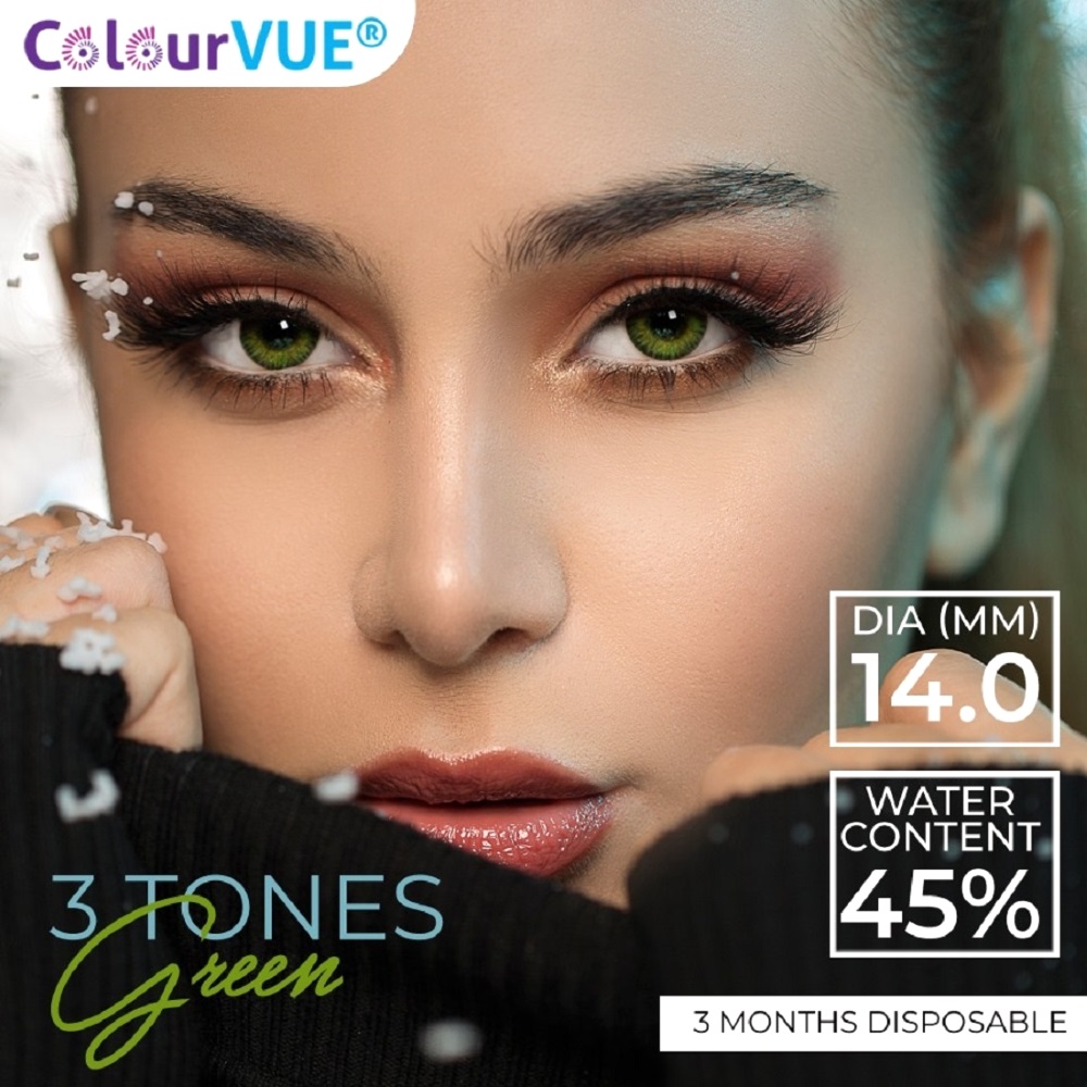 ColourVUE Basic Green Coloured Contact Lenses