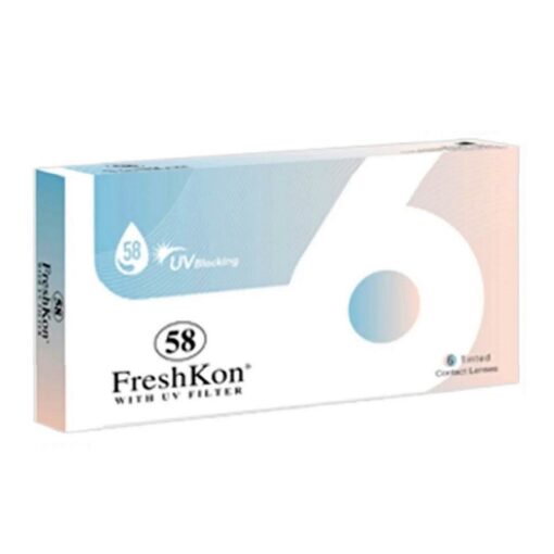 Freshkon 58 Clear Monthly Lens