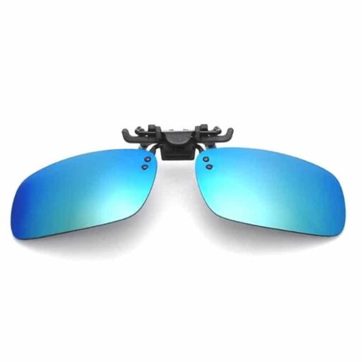 Blue Mirror Clip-On Flip up Sunglass