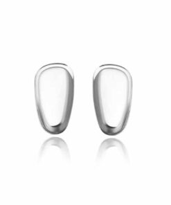 Silver Anti Allergy Oval Nose Pad